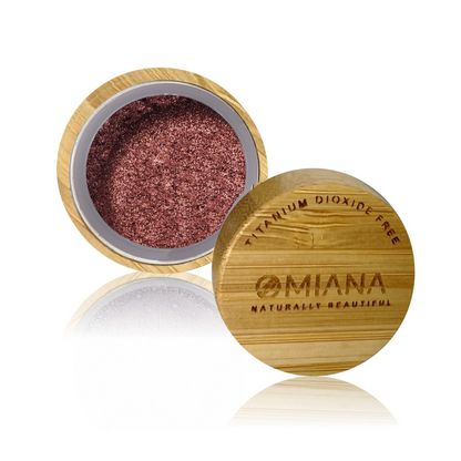 Omiana Mineral Loose Powder Eyeshadow  in Bamboo Container Titanium Dioxide Free