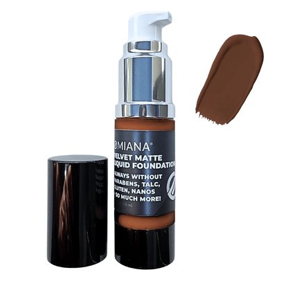 Omiana Natural Cosmetics Foundation Sepia Velvet Matte Liquid Foundation - Mica-Free & More!